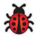 Lady Bug Sticker Decal - Self Adhesive Vinyl - Weatherproof - Made in USA - coccinellidae cute ladybug ladybird insect