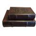 Star of David Book Box Set of 2 Judaica Keepsake Box Leather over Wood Nesting Book Boxes