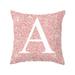 MPWEGNP 45x45cm Room Decoration Letter Cushion English Alphabet Pillowcases Floral Throw Pillows Light Outdoor Pillows