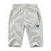 Rrunsv Boys Soccer Shorts Boys Cargo Shorts Kids Drawstring Elastic Waist School Summer Shorts Grey 130