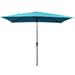 Arlmont & Co. Wadebridge 10' x 6.5' Rectangular Market Umbrella Metal in Blue/Navy | Wayfair 1F37051D6E9546DDA79F908BCD98C99F