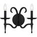 Quoizel Oca8714 Octavia 2 Light 11 Tall Wall Sconce - Black