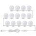 piaybook LED light Bulb Vanity Lights For DIY Lighted Makeup Vanity With Dimmable Lights Plug In Makeup Light For Bathroom Wall Party Decorations Lights For Party Garden Indoor And Outdoor