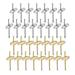 30 Pcs Wall Hook Coat Hangers Drywall Nails Coat Racks Wall Mounted Photo Frame Hangers Picture Hooks Iron Picture Nails