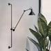 Adjustable Black Rocker Wall Lamp Wall Sconce Long Arm Bedside Light Fixture LED