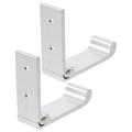 2 Pcs Single Hook Door Back Hanger Punch-free Folding Collapsible Clothing Mount Key Holder Foldable Storage