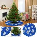 Christmas Clearance Room Decor Tree Skirt Knitting Tree Skirt Apron Surface Knitting Snowflake Christmas Clearance Room Decor Tree Skirt Snowflake Tree Skirt Christmas Clearance Room Decor Decoration