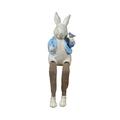 Chmadoxn Easter Decorations Easter Ornaments Spring Easter Decorations for The Home Easter Table Top Centerpieces Decorations Resin Rabbit Figurines for Holiday Home Office Decor ï¼ˆ2.59Ã—8.85 in)