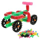 Toys for Toddlers Kids Playsets Kidtraxtoys Construction Building Blocks Kid Stacking Plaything Building Block Pipe Tool Water Pipe Plastic Toddler Child