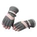 Winter Warm Ski Gloves For Girls Winter Cold Outdoor Riding Electric Bike Windproof Screen Gloves