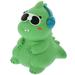 Cute Musical Dinosaur Piggy Bank Desktop Ornament Gift (Cool Dinosaur-Green) 1pc Kids Gifts Bling Bedroom Decor Baby Girl Home Child Vinyl