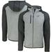 Men's Cutter & Buck Heather Gray Philadelphia Eagles Mainsail Full-Zip Hooded Jacket