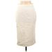 Prada Casual Midi Skirt Long: Ivory Solid Bottoms - Women's Size 42