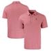 Men's Cutter & Buck Red/White Delaware State Hornets Big Tall Forge Eco Double Stripe Stretch Recycled Polo