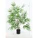 The Mod Greenhouse 36 Artificial Green Silk Bamboo Tree in a Black Pot