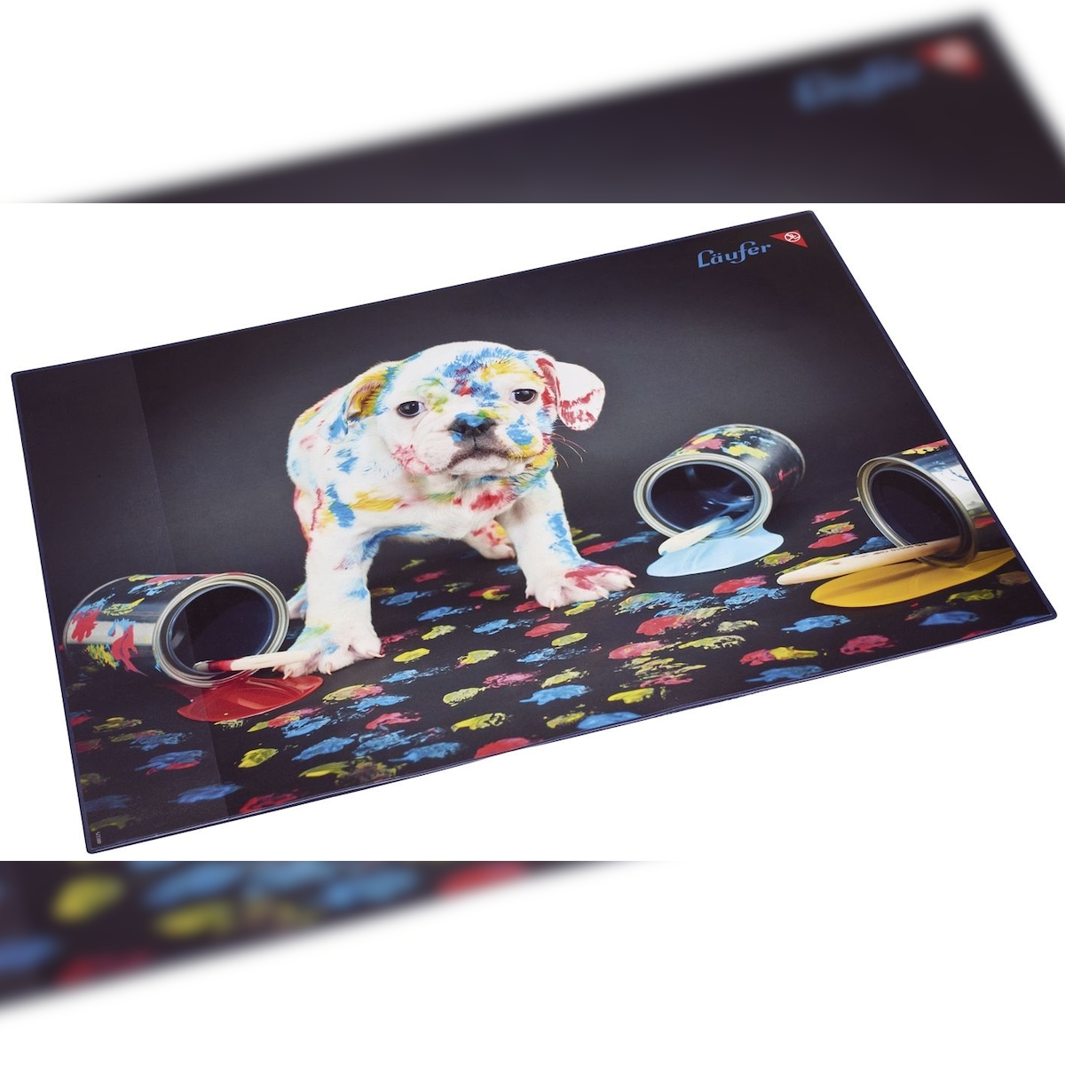 Läufer 46652 Schreibunterlage Motiv bunter Hund Image