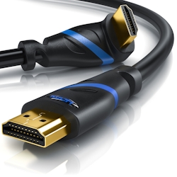 Primewire 8K Premium HDMI Ultra High Speed Kabel 2.1 270° gewinkelt, 7680 x 4320 @ 120 Hz mit DSC - 0,5m Image