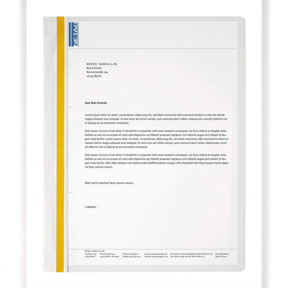 Durable 2250 02 Hefter DURABIND® - A4, weiß Image