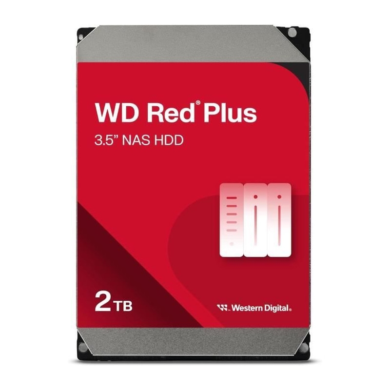 Western Digital HDD WD Red Plus 2TB/8,9/600 SATA III 64MB (D) (CMR) Image