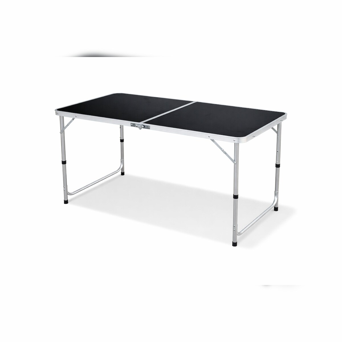 Mojawo XXL Campingtisch schwarz klappbar Alu 120x60x58/70cm Image