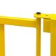 PROREGAL Tür für Rammschutz-Geländer S-Line | Gasdruckfeder-Öffnung (selbstschließend)| HxB 52x90,5cm | Kunststoffbeschichteter Stahl | Gelb