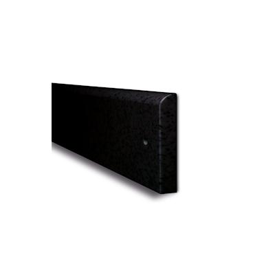 PROREGAL Wand-Schrammschutz aus hochwertigem Polyethylen | Zum Aufdübeln mit 6mm Senkkopfschrauben | HxBxT 20x206x2cm | Schwarz Image