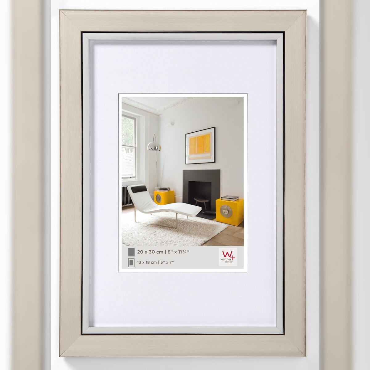 walther + design Metro PS-Rahmen, stahl, 13x18 cm Image