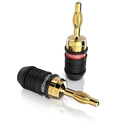 Primewire Audioadapter Bananenstecker für Kabel bis 3,5mm² für Verstärker, HIFI-Receiver uvm. Image