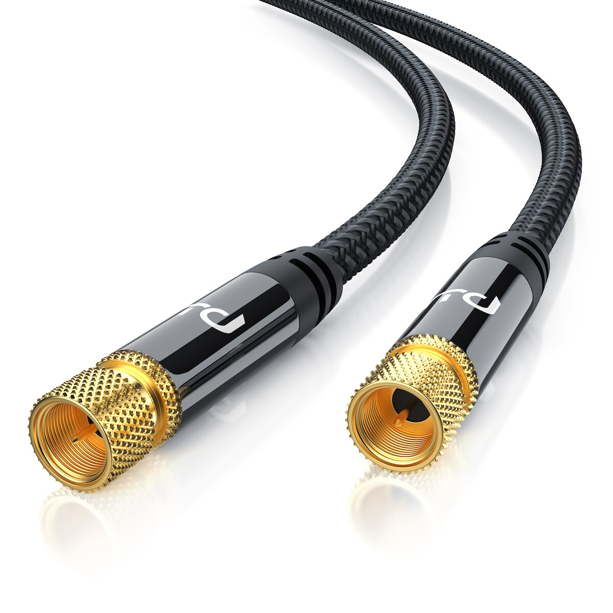 Primewire HDTV Satellitenkabel mit Braiding - 135Db - 75 Ohm - Stoffummantelung - 0,5 m Image