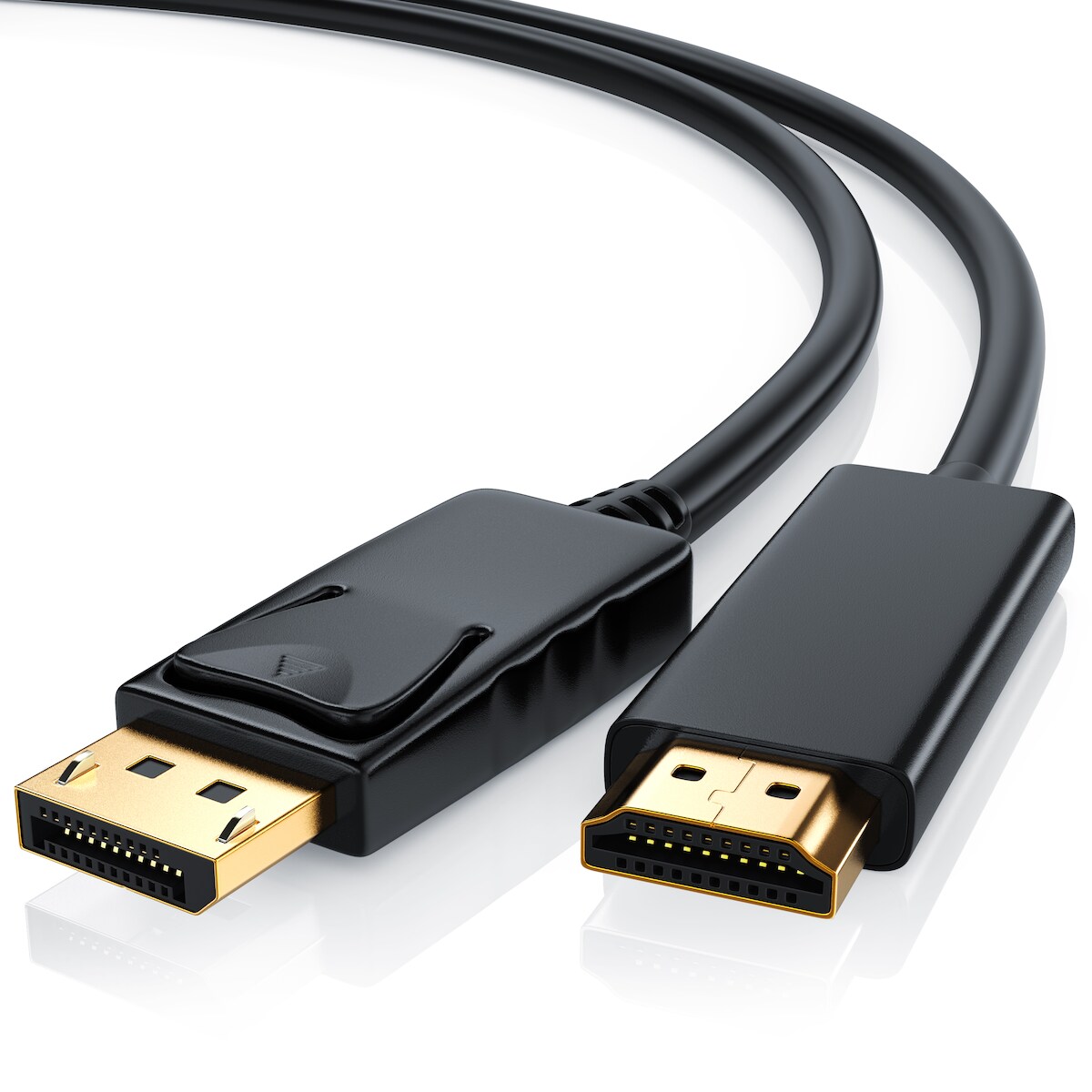 CSL DisplayPort zu HDMI Audio- & Video-Kabel, DP Monitor Kabel mit Audioübertragung - 5m Image