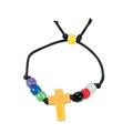 Faith Beaded Cross Bracelet Craft Kit - Craft Kits - 12 Pieces