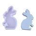 KANY Easter Molds Cute Rabbit Scented Candle Silicone Mold Ornaments Decorative Cake Baking Mold Crayon Molds Easter Silicone Molds Bunny Silicone Mold D 3.1 Ã—1.5