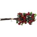 Set of 3 Artificial Christmas Tree Simulation Pomegranate Flower Blueberry Decor Floral Accessories