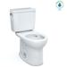 Toto CST775CEFG#01 Drake 1.28 GPF Two Piece Round Chair Height Toilet with Left Hand Lever