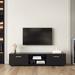 TV Stand for 70 Inch TV Stands, Media Console Entertainment Center Television Table, 2 Storage Cabinet with Open Shelves