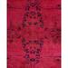 Fine Vibrance, One-of-a-Kind Hand-Knotted Area Rug - Pink, 9' 2" x 11' 10" - 9' 2" x 11' 10"
