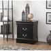 Louis Philippe III Nightstand in Black,High quality and durable, simple atmosphere