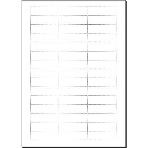 Einsteckschild 58 x 18mm 180g 180 Stück weiß für Hängemappen von Elba Image