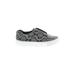 J/Slides Sneakers: Slip-on Platform Bohemian Gray Color Block Shoes - Women's Size 7 1/2 - Almond Toe