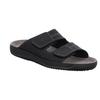 Pantolette ROHDE "Soltau-H", Herren, Gr. 41, schwarz, Nubukleder, casual, Schuhe, Sommerschuh, Schlappen, Hausschuh mit Klettverschlüssen
