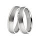 Trauring DOOSTI "Schmuck Geschenk Silber 925 Ehering Partnerring LIEBE" Fingerringe Gr. 62, 0,03 ct SI = kleine Einschlüsse mit Brillanten, Silber 925 (Sterlingsilber)-Diamanten, 5 mm, silberfarben Trauringe