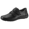 Klettschuh WALDLÄUFER "Herwig", Herren, Gr. 11,5 (46,5), schwarz, Nappaleder, sportlich, Schuhe, Slipper, Komfortschuh, Freizeitschuh mit Klettverschlüssen, G-Weite, Topseller