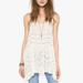 Free People Tops | Free People Intimately Voile Trapeze Slip/Tunic Top White With Grey Pin Dots S | Color: Gray/White | Size: S