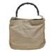 Gucci Bags | Gucci Khaki Nylon And Leather Bamboo Handle Hobo | Color: Green | Size: Os