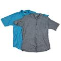 Columbia Shirts | Lot Of 2 Columbia Regular Fit Under Exposure Yarn Dye Button Shirt S/S Xlt Tall | Color: Blue/Gray | Size: 3xlt