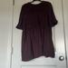 Free People Dresses | Free People Purple Textured High-Low Dress Size Large | Color: Purple | Size: L