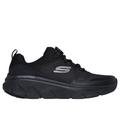 Skechers Men's Relaxed Fit: D'Lux Walker 2.0 - Sunto Sneaker | Size 11.5 | Black | Textile/Synthetic | Vegan