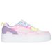 Skechers Girl's Court High - Color Crush Sneaker | Size 1.0 | Pink | Textile/Synthetic | Machine Washable