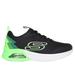 Skechers Boy's Microspec Max II - Lodrox Sneaker | Size 4.5 | Black/Lime | Textile/Synthetic