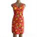 Lilly Pulitzer Dresses | Lilly Pulitzer Vintage Sabrina Print Floral Orange Dress Size 2 | Color: Orange/Pink | Size: 2